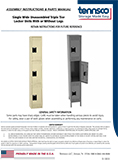 Triple Tier One Wide Locker Unassembled (1180519)